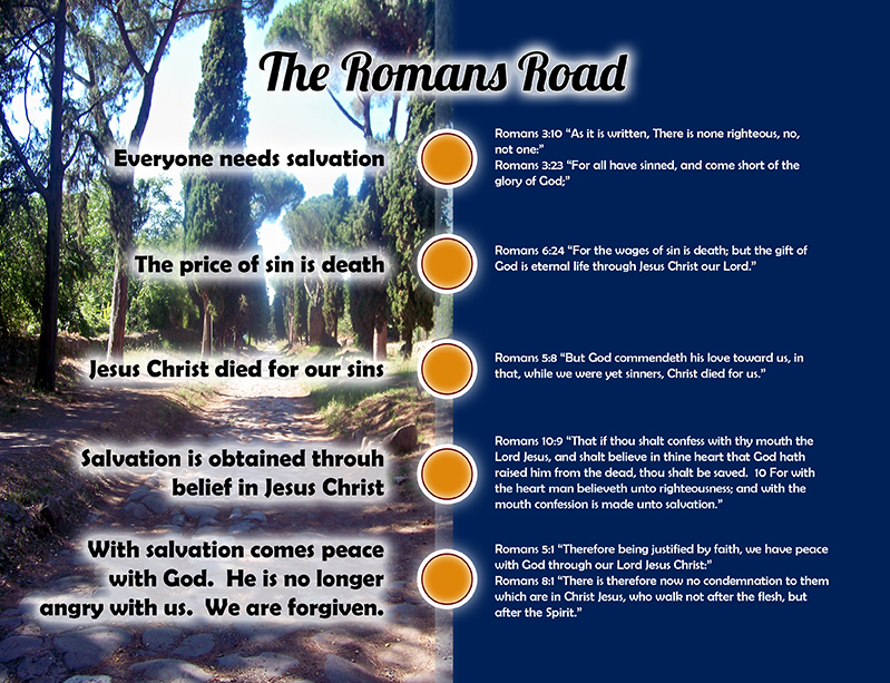 Visible Support: The Romans Street Fridge Devotionals picture about Roman Road to Salvation Printable called Visible Assistance: The Romans Street Fridge Devotionals